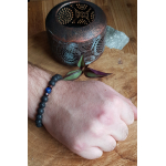 Heren/Dames edelsteen armband Lava Lapis Lazuli